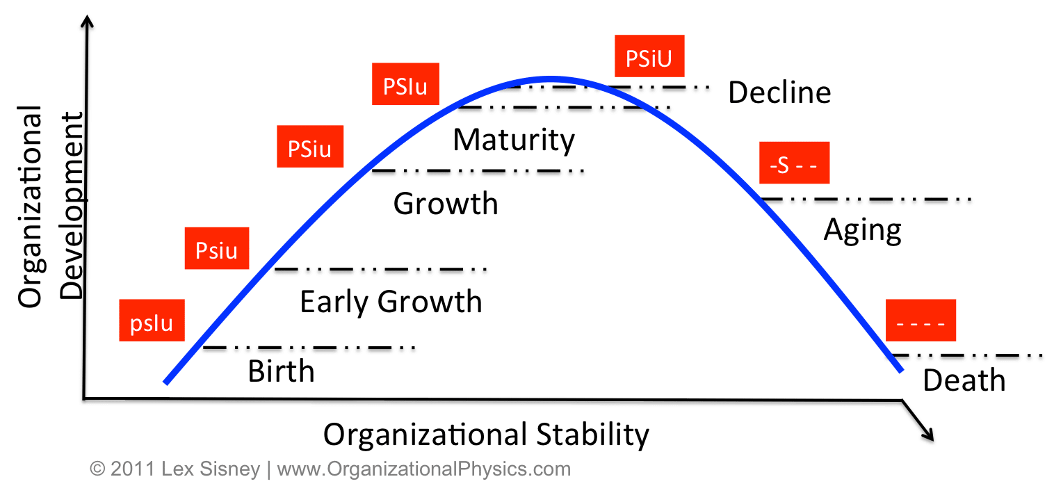 Organizational Life Cycle Chart