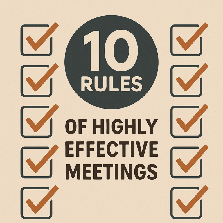 10 Rules Highly Effective Meetings