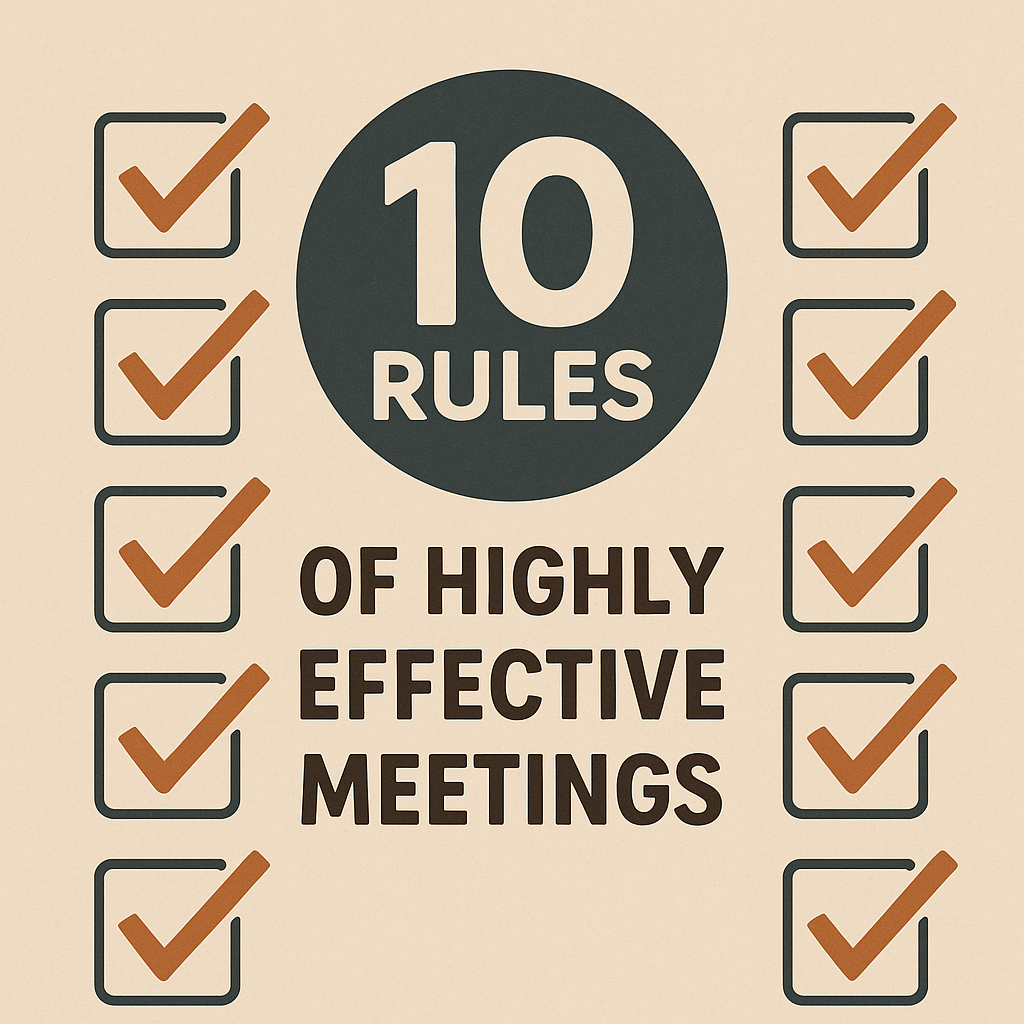 10 Rules Highly Effective Meetings
