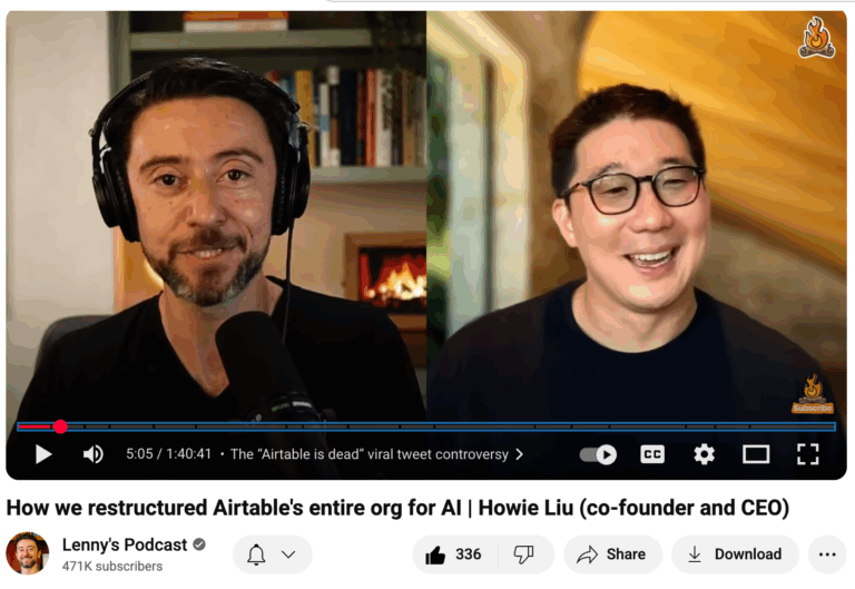 How We Restructured Airtable S Entire Org For AI Howie Liu Co Founder And CEO YouTube 09 16 2025 10 34 AM